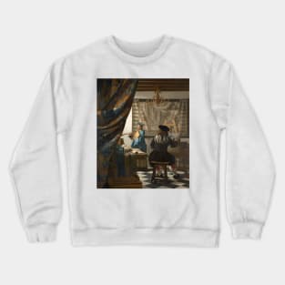 The Art of Painting by Jan Vermeer Crewneck Sweatshirt